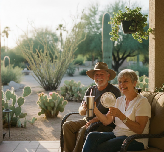 Cooling Fan gifts for old in Texas heat.